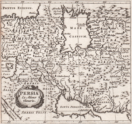 Persia Ex. Adamo Oleario 1701